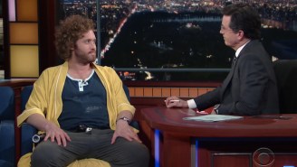 T.J. Miller Makes Stephen Colbert Lose It As Donnie Barnett, The First Man Who Will Travel To Mars