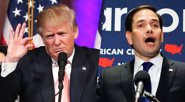 Donald Trump Kicks Marco Rubio As He Leaves The Race