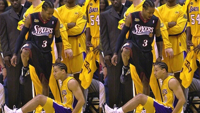 Stepping Over Tyronn Lue - Image 7 from The Answer's Best Moments: Happy  Birthday to Allen Iverson!