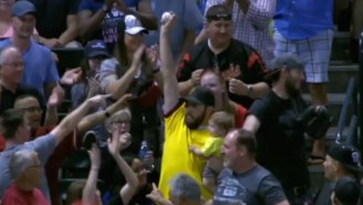 Watch This Hero Pirates Fan Catch A Home Run Ball While Simultaneously Holding A Baby