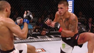 Edson Barboza Made Imprints Of His Feet All Over Anthony Pettis’ Body At UFC 197