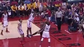 Bismack Biyombo Did His Best Dikembe Mutombo Impression On This Awesome Block