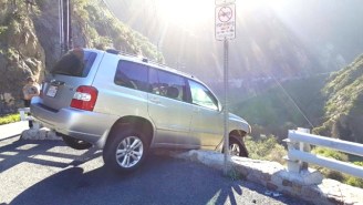 The Unluckiest Motorist Alive Escaped A Cliff Crash Only To Receive A Worse Fate