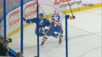 This Ferocious Hit Set The Tone For The Islanders-Lightning Series