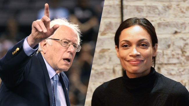 Bernie Sanders Rosario Dawson