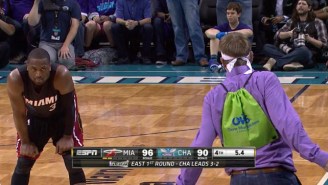 The Hornets Shouldn’t Let Purple Shirt Man Sit Court-Side After Provoking Dwyane Wade