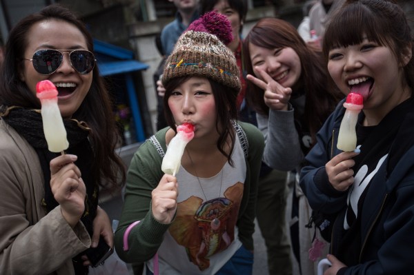 People Celebrate Festival of the Steel Phallus In Japan