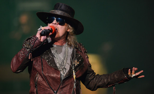 of Guns N' Roses performs at The Joint inside the Hard Rock Hotel & Casino during the opening night of the band's second residency, "Guns N' Roses - An Evening of Destruction. No Trickery!" on May 22, 2014 in Las Vegas, Nevada.