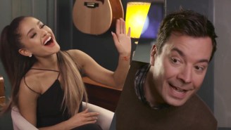 Ariana Grande Drops The Battle To Have A Lip Sync Conversation With Jimmy Fallon