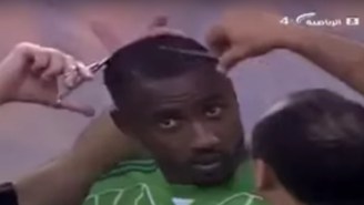 This Soccer Player Was Forced To Cut His Hair On The Field Because Of A Saudi Arabian Crackdown