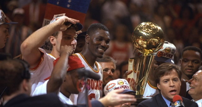 hakeem olajuwon, title rockets