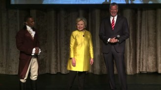 Watch Hillary Clinton And NYC Mayor De Blasio Make An Awkward Joke About A Black Stereotype