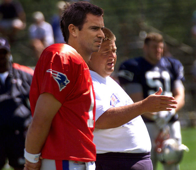 Todd Husak learns the offense during his first training camp with the Pats.
