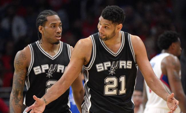 tim duncan and kawhi leonard