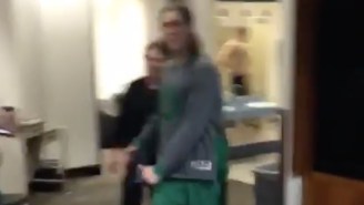 Kelly Olynyk Led The Celtics In Some Locker-Room Dancing After They Beat The Warriors