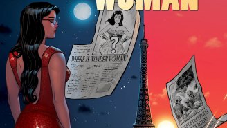 EXCLUSIVE: Diana looks devilishly good in a red dress for LEGEND OF WONDER WOMAN