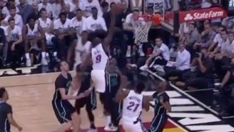 Luol Deng Drove The Lane And Dropped This Huge Hammer Dunk On The Hornets