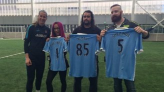 WWE’s Sheamus, Rusev, And Sasha Banks Took A Visit To Manchester City’s Practice Facility