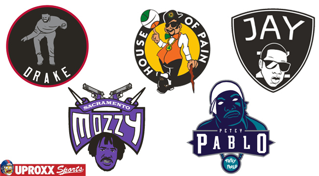 Redesigning NBA Logos As Hip-Hop Artists