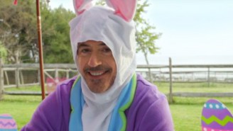 Robert Downey Jr. Dressed As A Hoppy Bunny To Announce A New Charitable Foundation