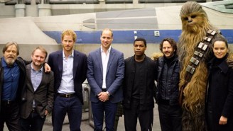 The Cast Of ‘Star Wars: Episode VII’ Got A Royal Visit That Earned Prince Harry A Big Chewbacca Hug
