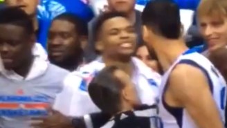 The Mavericks Exchanged Pushes And Shoves With Russell Westbrook And The Thunder Bench
