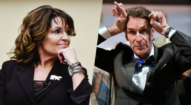 sarah palin bill nye not a scientist