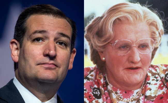 ted cruz mrs doubtfire