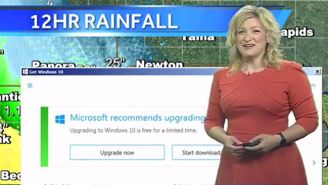 A Microsoft Windows 10 Update Hilariously Interrupted A Weather Forecast