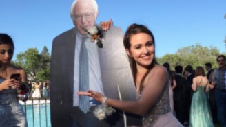 This Teen Went To Prom With A Cardboard Bernie Sanders Cutout