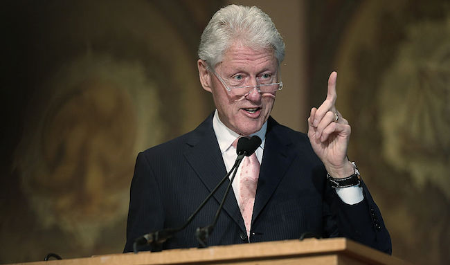 Bill Clinton Gives Lecture At Georgetown University