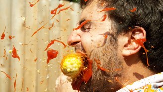 Watch How Disgusting The Corn Drill Challenge Looks In Slow Motion