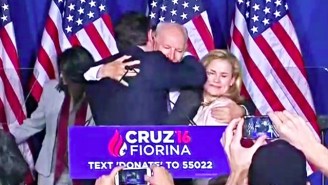 People Can’t Stop Watching Ted Cruz Elbowing His Wife In The Face