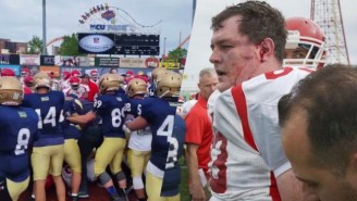 An FDNY And NYPD Charity Football Game Ended With An Intense, Bloody Brawl