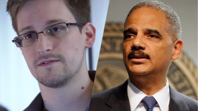 eric holder edward snowden public service