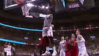 Iman Shumpert Achieved Liftoff With This Soaring Baseline Jam Over Mike Muscala