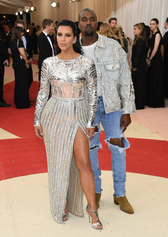 Kim Kardashian Kanye West Met Gala 2016