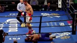 This Boxer Almost Sent His Opponent Out Of The Ring With A Spectacular One-Punch Knockout