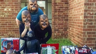 Kohl’s Hooked Up The ‘Happiest Chewbacca’ Family With A Mountain Of ‘Star Wars’ Gear