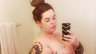 This Pregnant Plus-Size Model ‘Unapologetically’ Shares A Nude Selfie