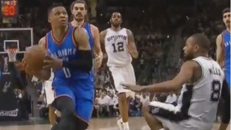 Russell Westbrook Put Patty Mills’ Butt On The Court With This Slick Crossover