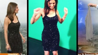 This KTLA Weather Reporter’s Dress Causes Viewers To Lose It, Forcing Her To Cover Up On Air