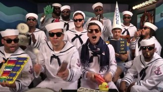 ‘The Lonely Island’ Recreated Their Classic ‘I’m On A Boat’ With Jimmy Fallon And Classroom Instruments