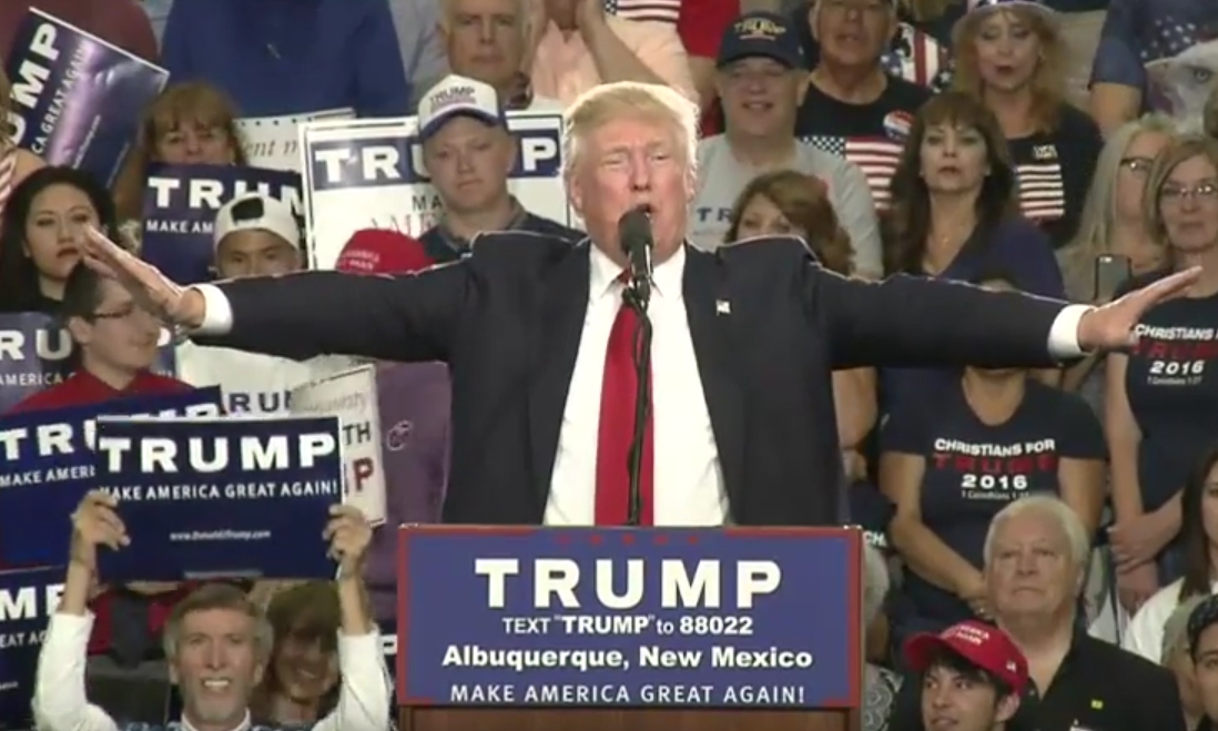 Donald Trump Rally Returns To Chaos In Albuquerque