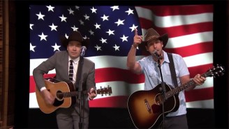 Adam Sandler Helps Jimmy Fallon Perform A Spirited Song For The Troops