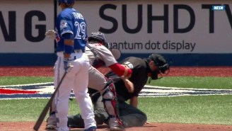 A Brutal Foul Ball To The Face Knocked This Umpire Out Of A Game