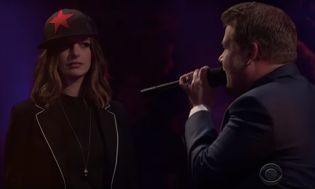 Anne Hathaway Rap Battles James Corden