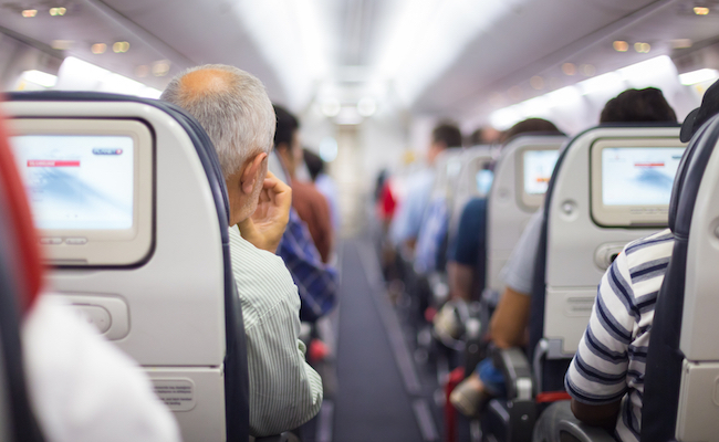 inside of a plane