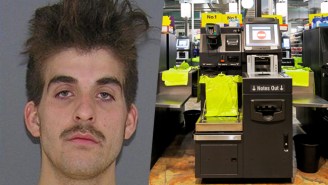 A Guy Exacted Revenge On Grocery Store Self-Checkout Scanners By Taking A Steaming Dump On One