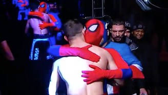This Bizarre MMA Entrance Featured Cameos From Spider-Man, Captain America, And Mickey Mouse